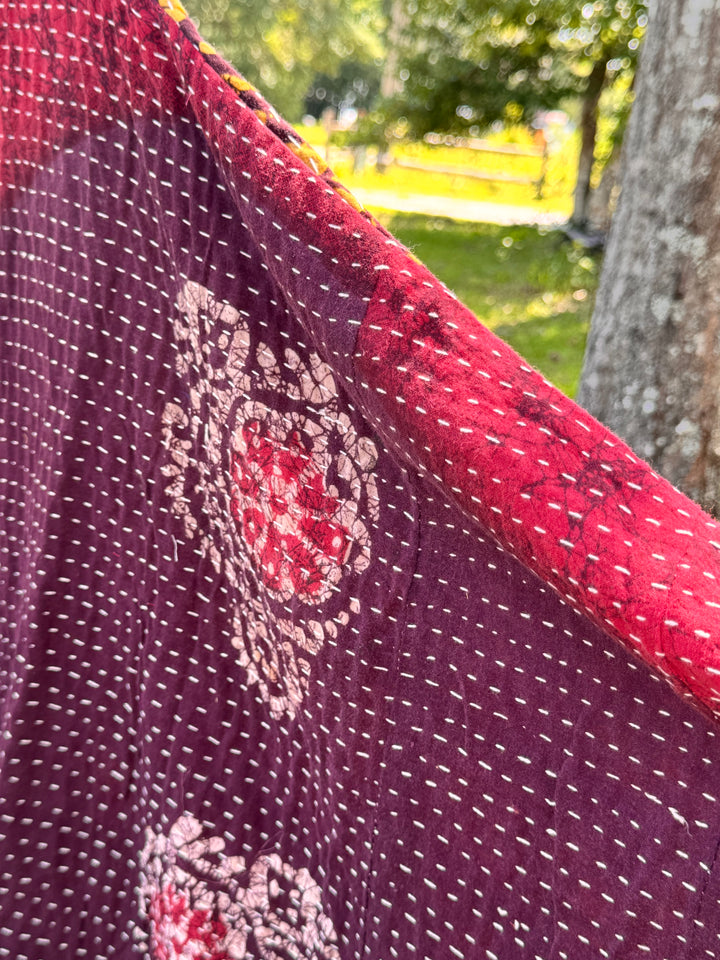 Sunset Canyon - Kantha Butterfly Top OOAK