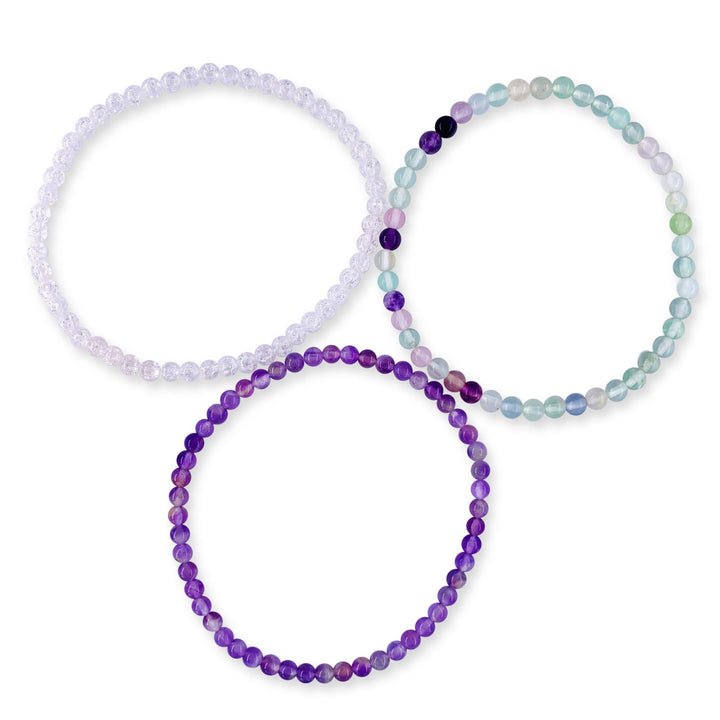 Divinity & Enlightenment Stackable Crystal Bracelet Set