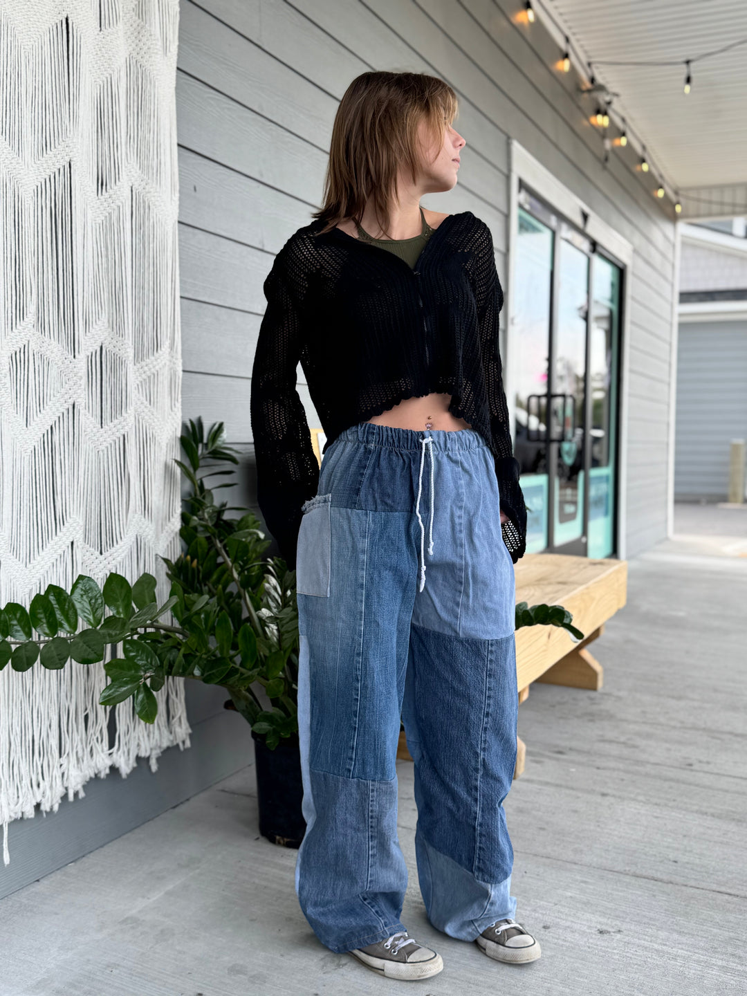 Denim Eco Pants - L