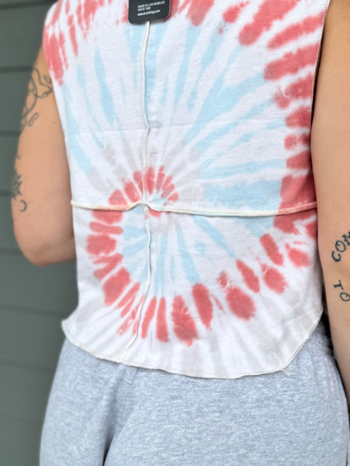 Grateful Dead - Overlock Cropped Music Muscle Tee