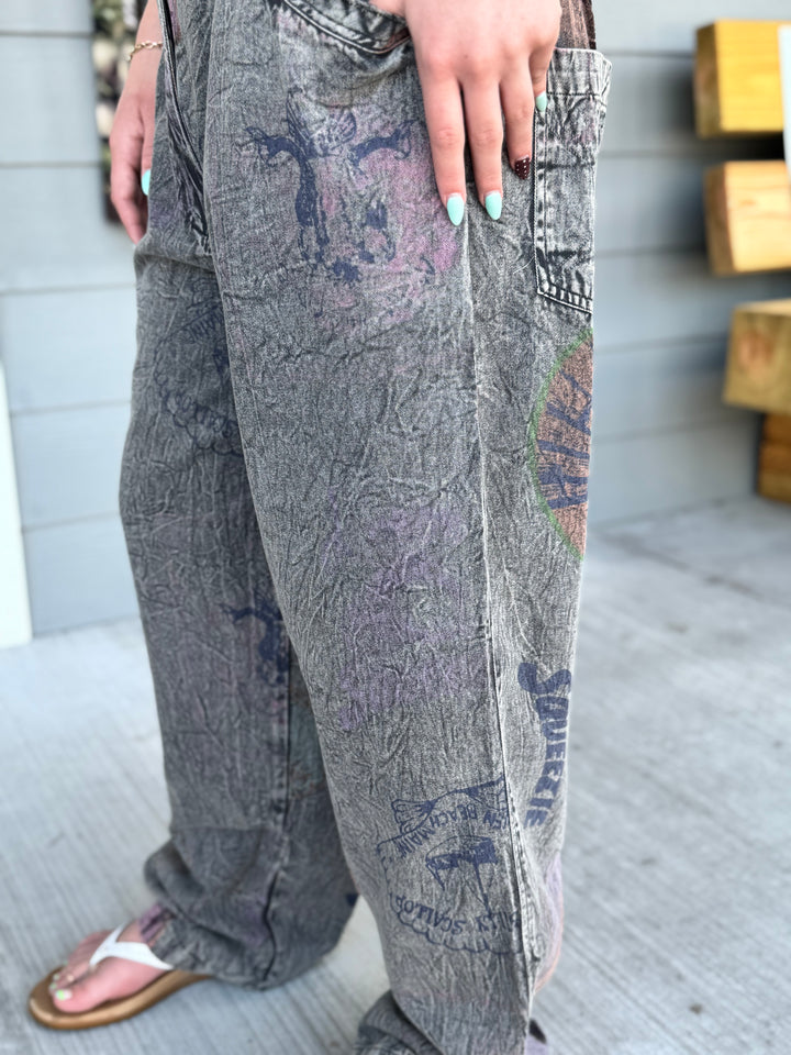 Seaside Printed Pants - Paper Lace