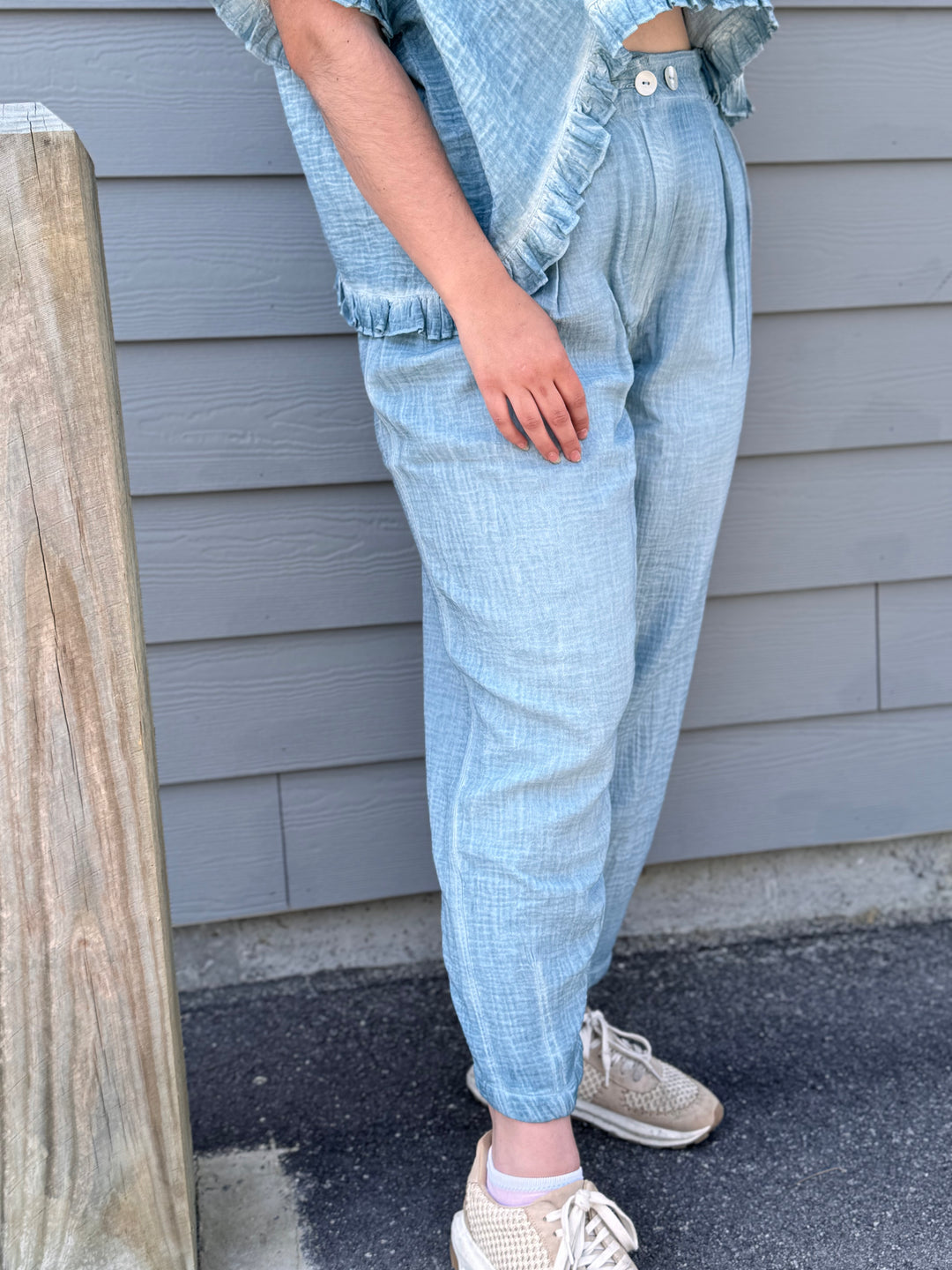 Gauze Trouser Pants