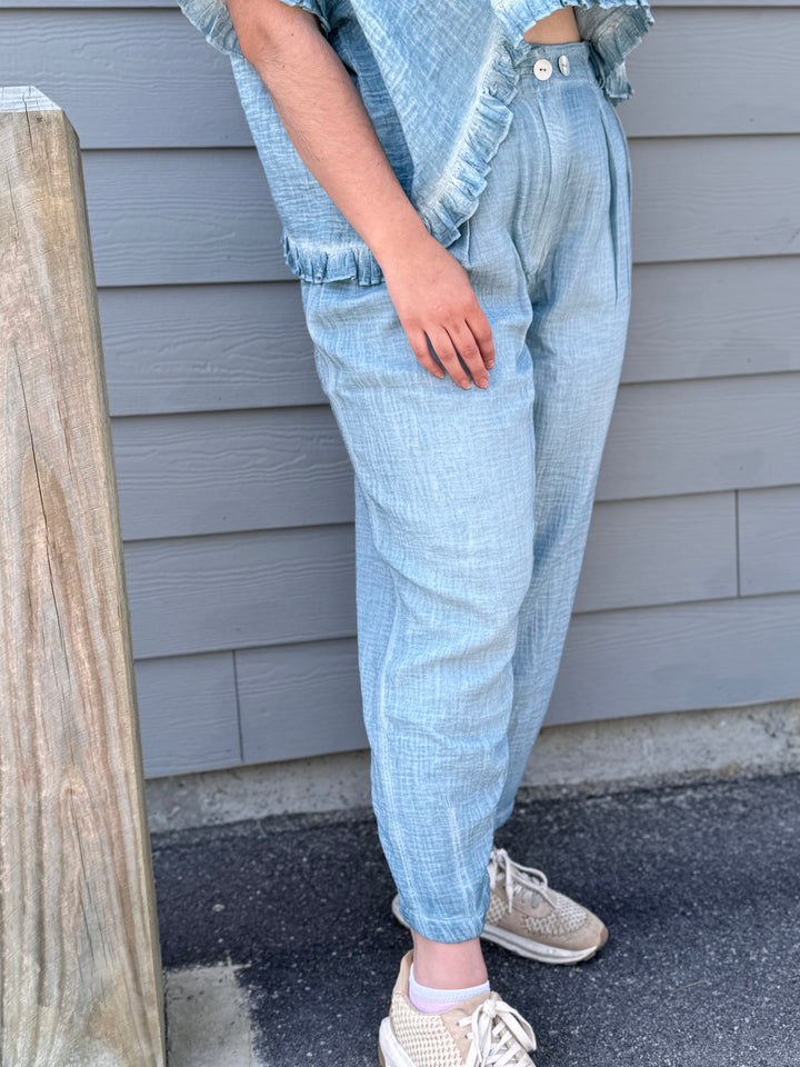 Gauze Trouser Pants