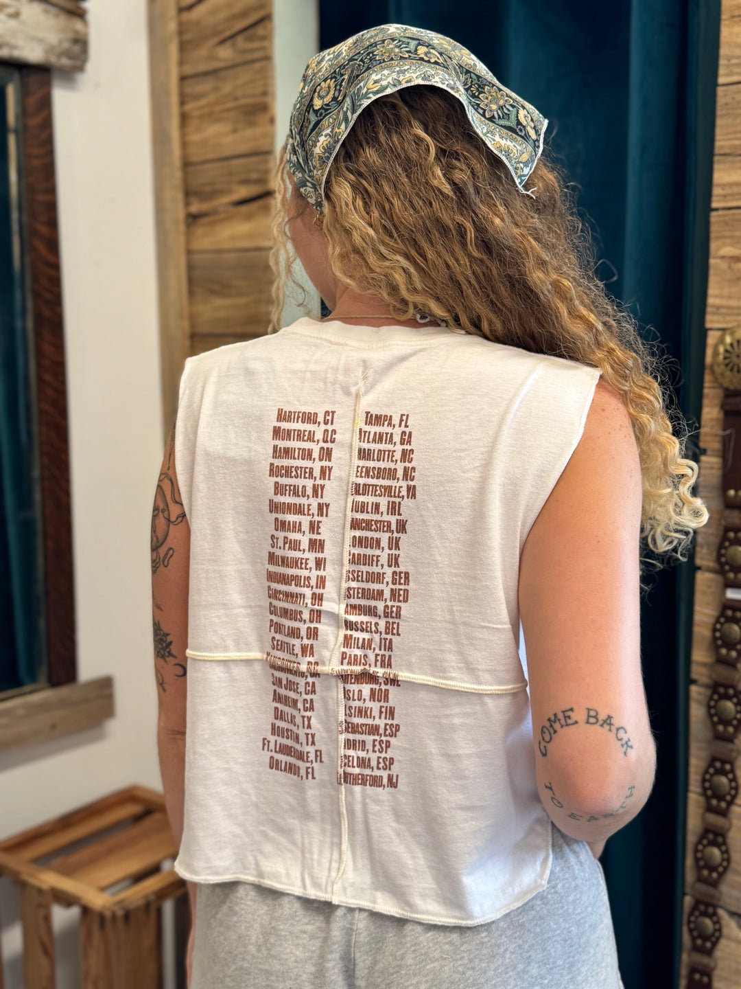 Bruce Springsteen - Overlock Cropped Music Muscle Tee