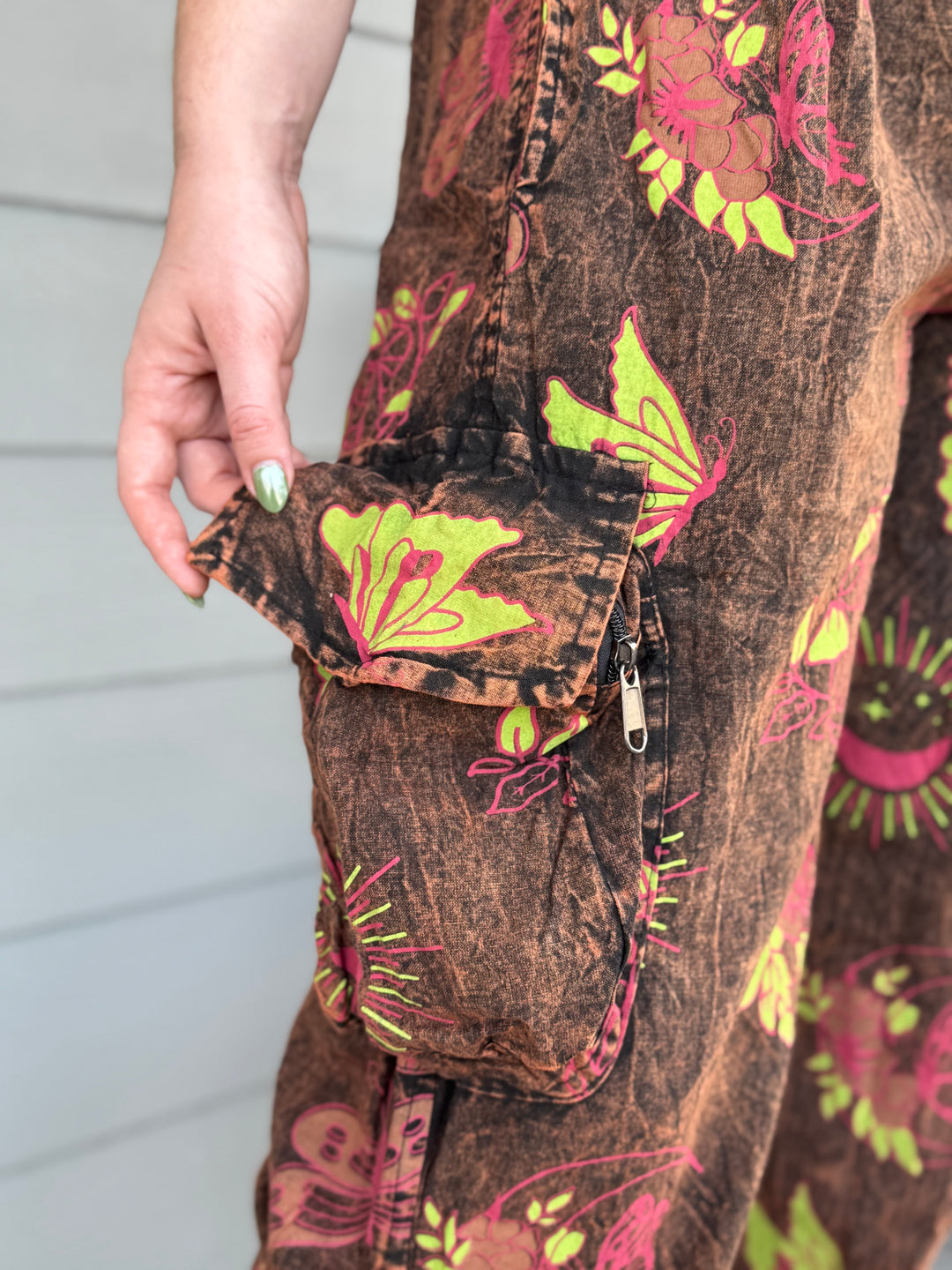 Cotton Jogger Pants with Boho Print