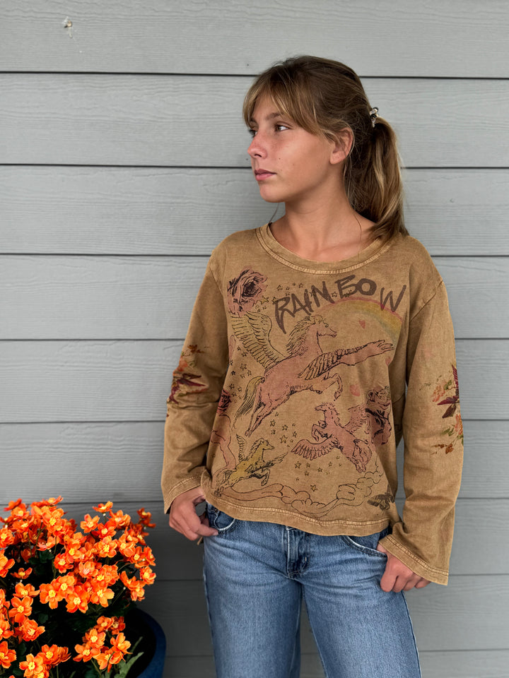 Unicorn Rainbow Sweatshirt Top - Paper Lace