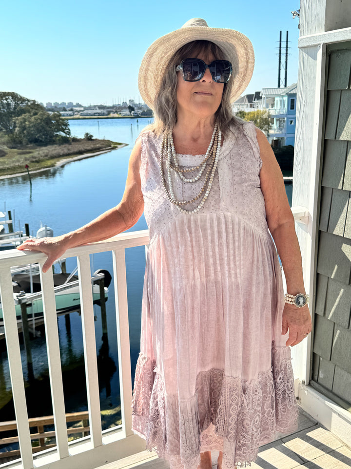 Vintage Lavender Tea Dress