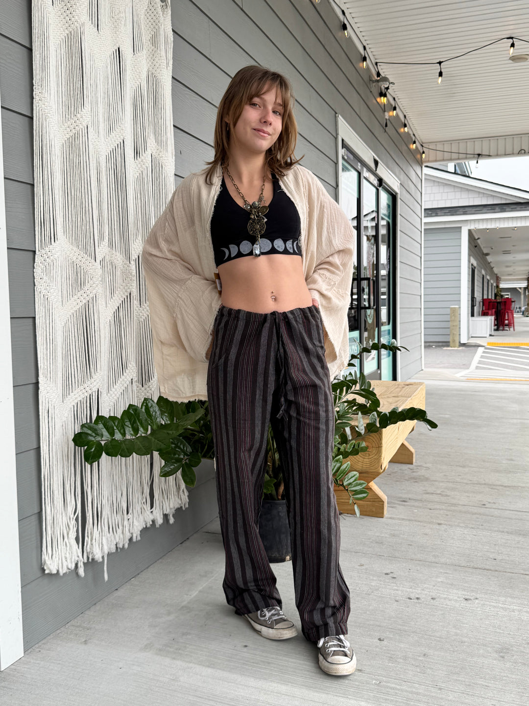 Boho Lounge Stripe Pants