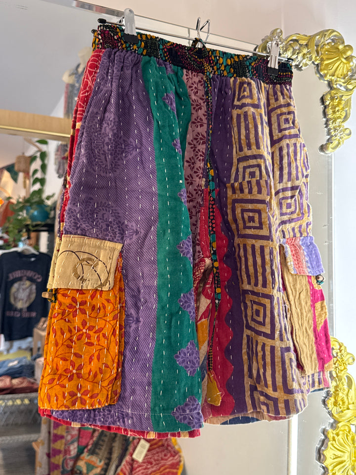 Kantha Shorts OOAK