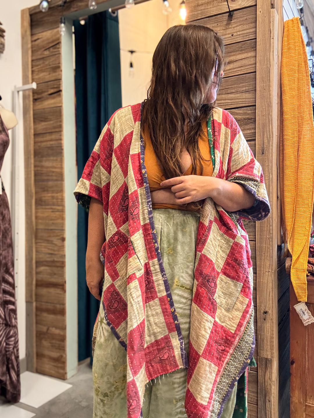 Peaceful - Kantha Ruana OOAK