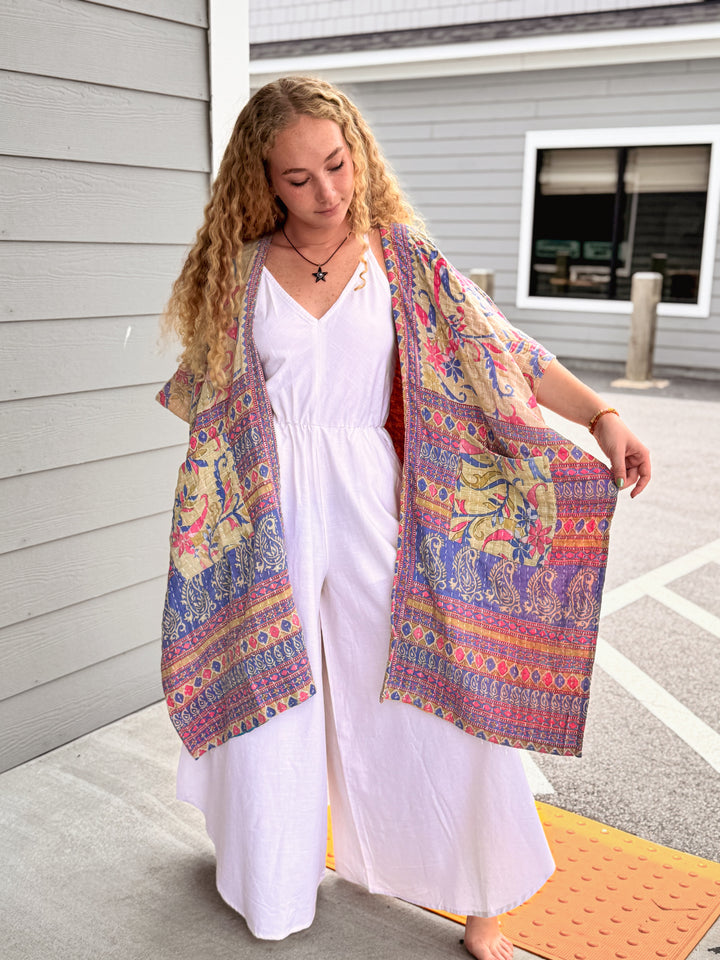 Sweet and Salty - Kantha Ruana OOAK