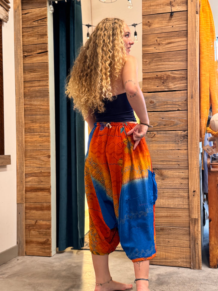 Retro Calling - Silk Karma Culottes OOAK