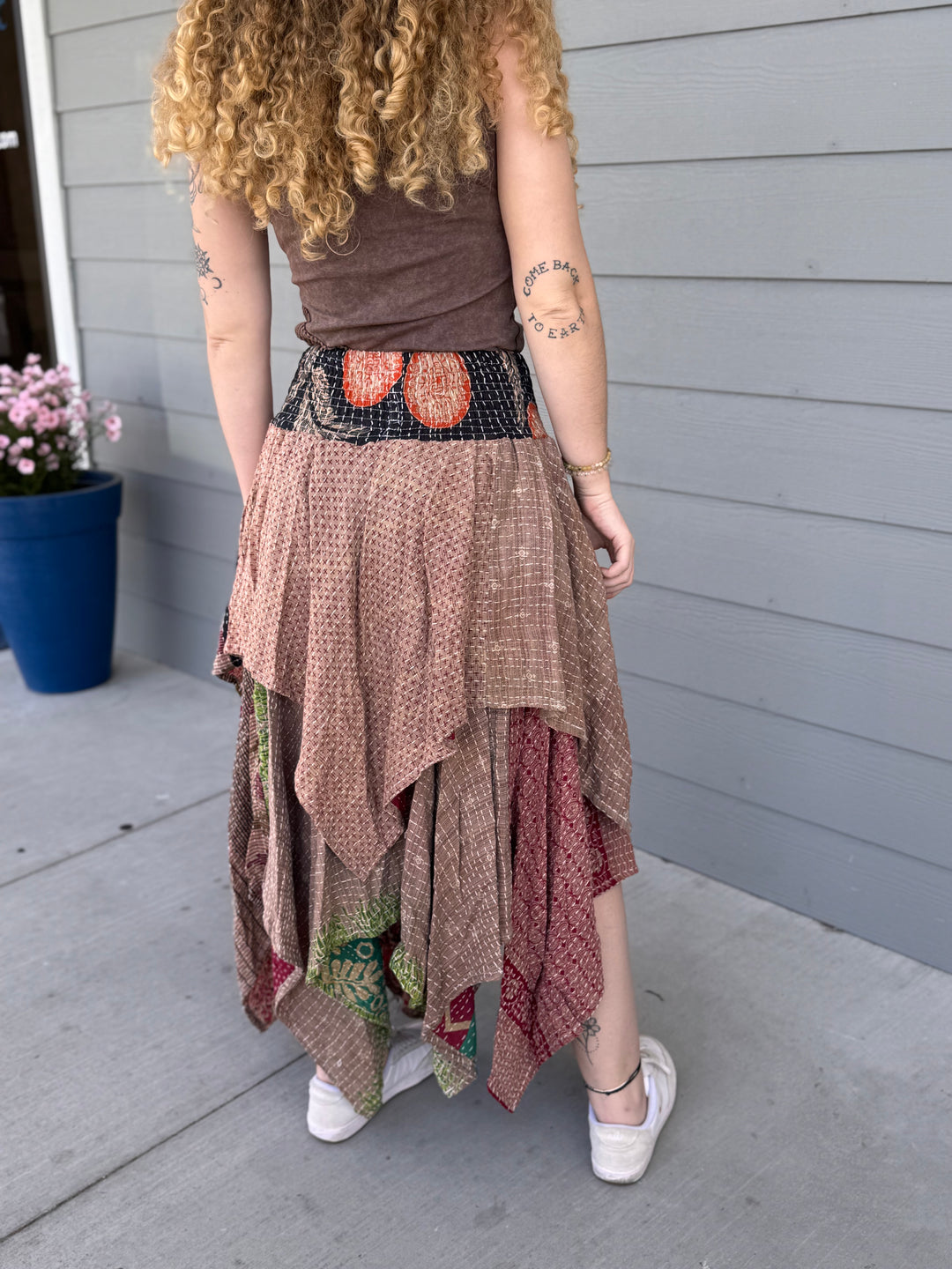 Still Love - Pareo Kantha Pixie Skirt OOAK