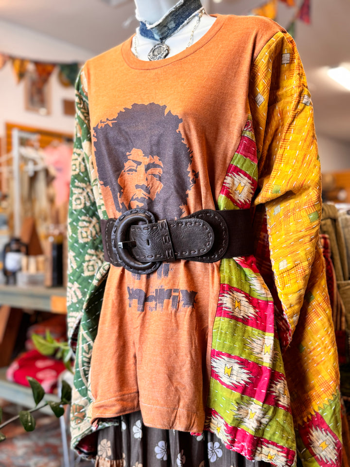 Hendrix - Kantha Poncho OOAK