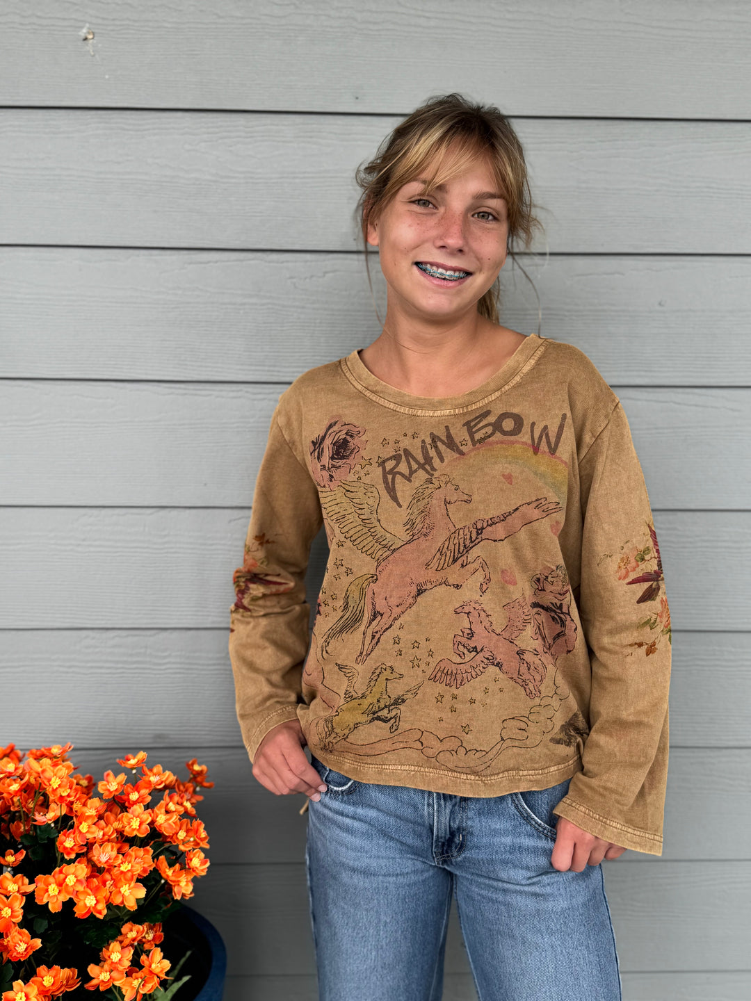Unicorn Rainbow Sweatshirt Top - Paper Lace