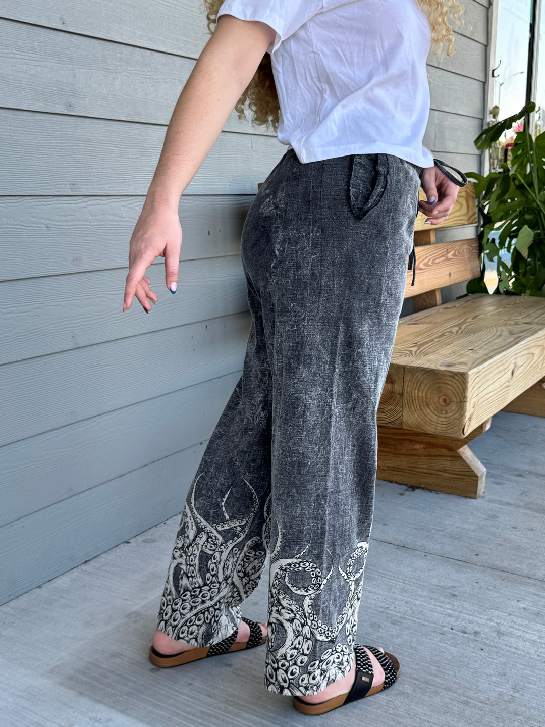 Octopus Ankle Cotton Pants