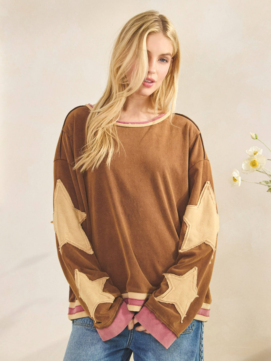 Vintage Star Patch Pullover