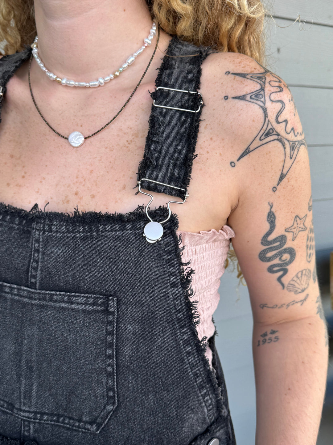 Moon and Star Patchwork Overalls