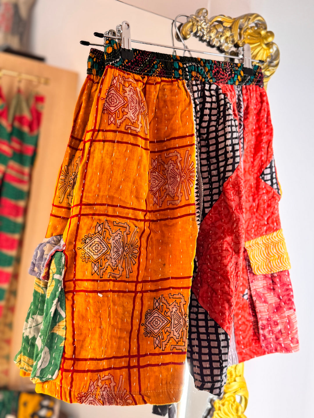 Kantha Shorts OOAK