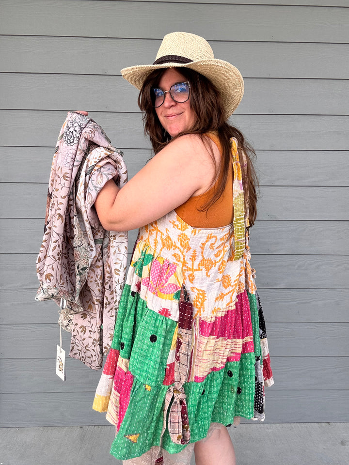 Caramel Apple - Moxie Mini Dress - Kantha Bae