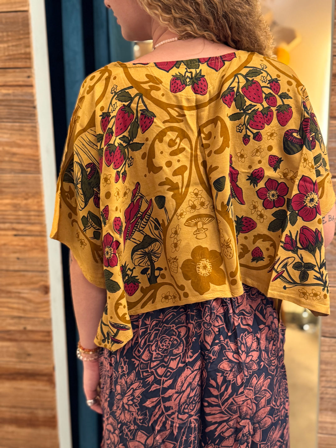 Strawberry Field Scarf Top