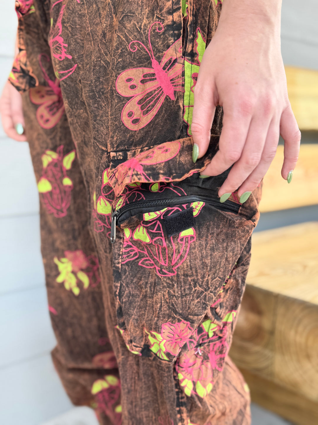 Cotton Jogger Pants with Boho Print