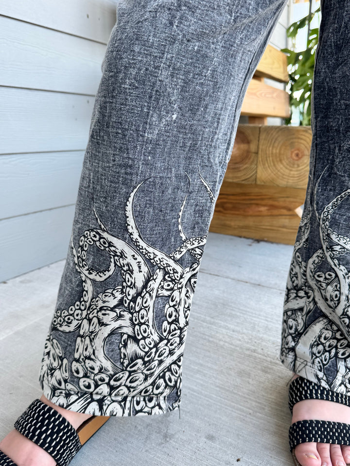 Octopus Ankle Cotton Pants