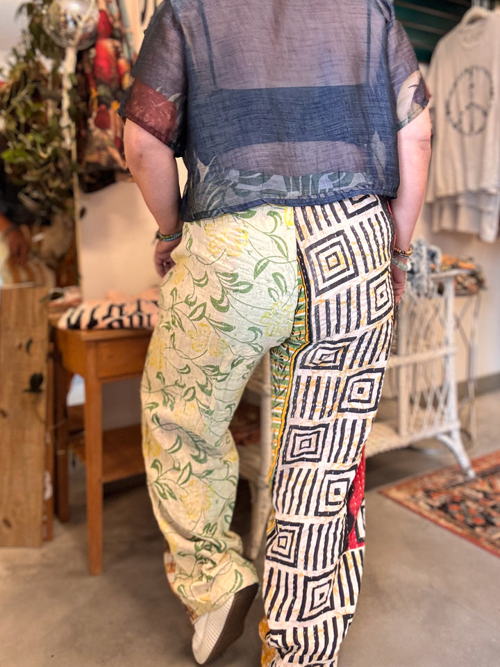 I Will - Kantha Lounge Pants OOAK