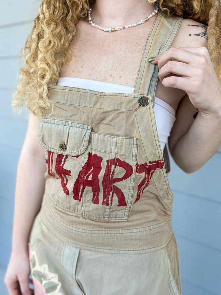 Teadye Hearted Overalls - Paper Lace