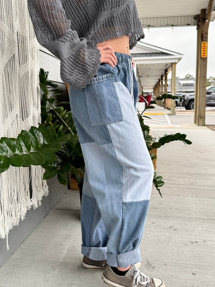 Denim Eco Pants - L