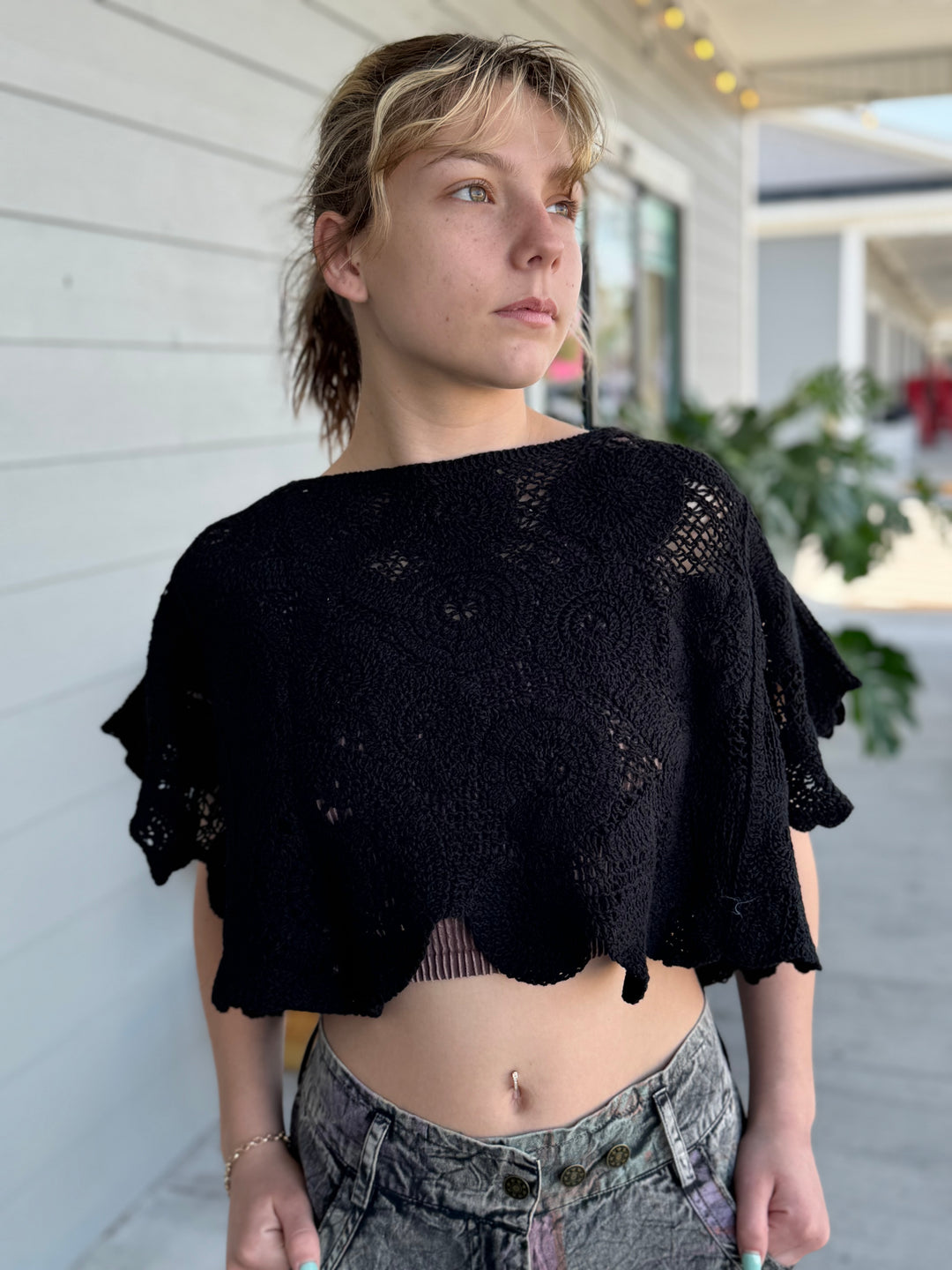 Lace Mandala Crop Top