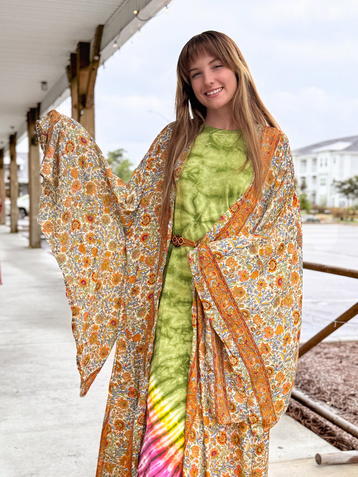 Reverie - Silk Long Maxi Kimono