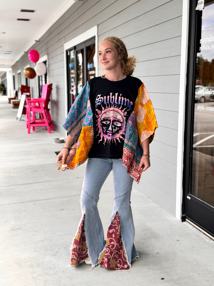 Sublime - Kantha Patchwork Poncho Top OOAK