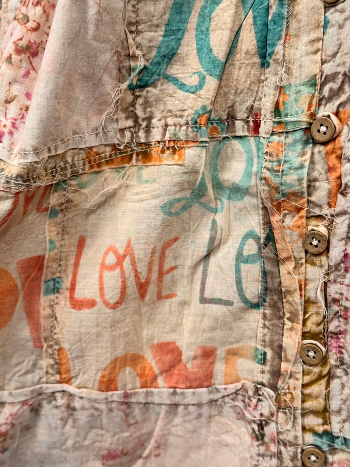 Love Button Tank Top