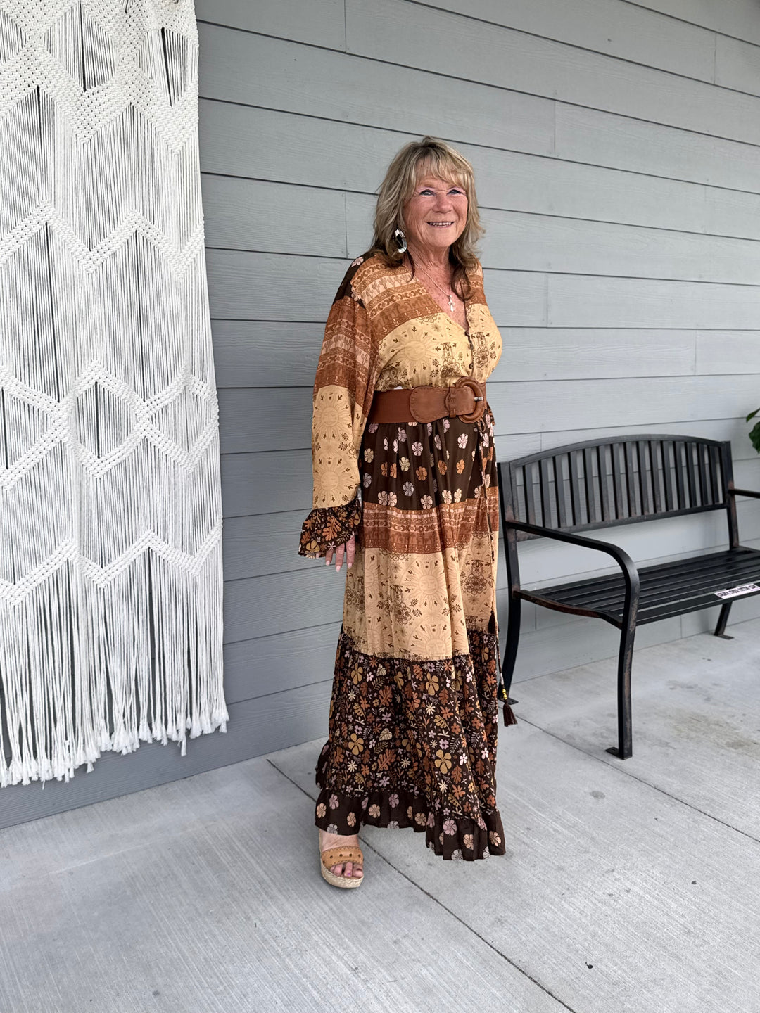 Elegant Formal Bohemian Dress Wholesale Boho Hippie Maxi Dress, Earthy Solstice Bell Sleeve Dress For Your Elegant Formal Bohemian Dress Wholesale Boho Hippie Maxi Dress, Earthy Solstice Bell Sleeve Dress For Your