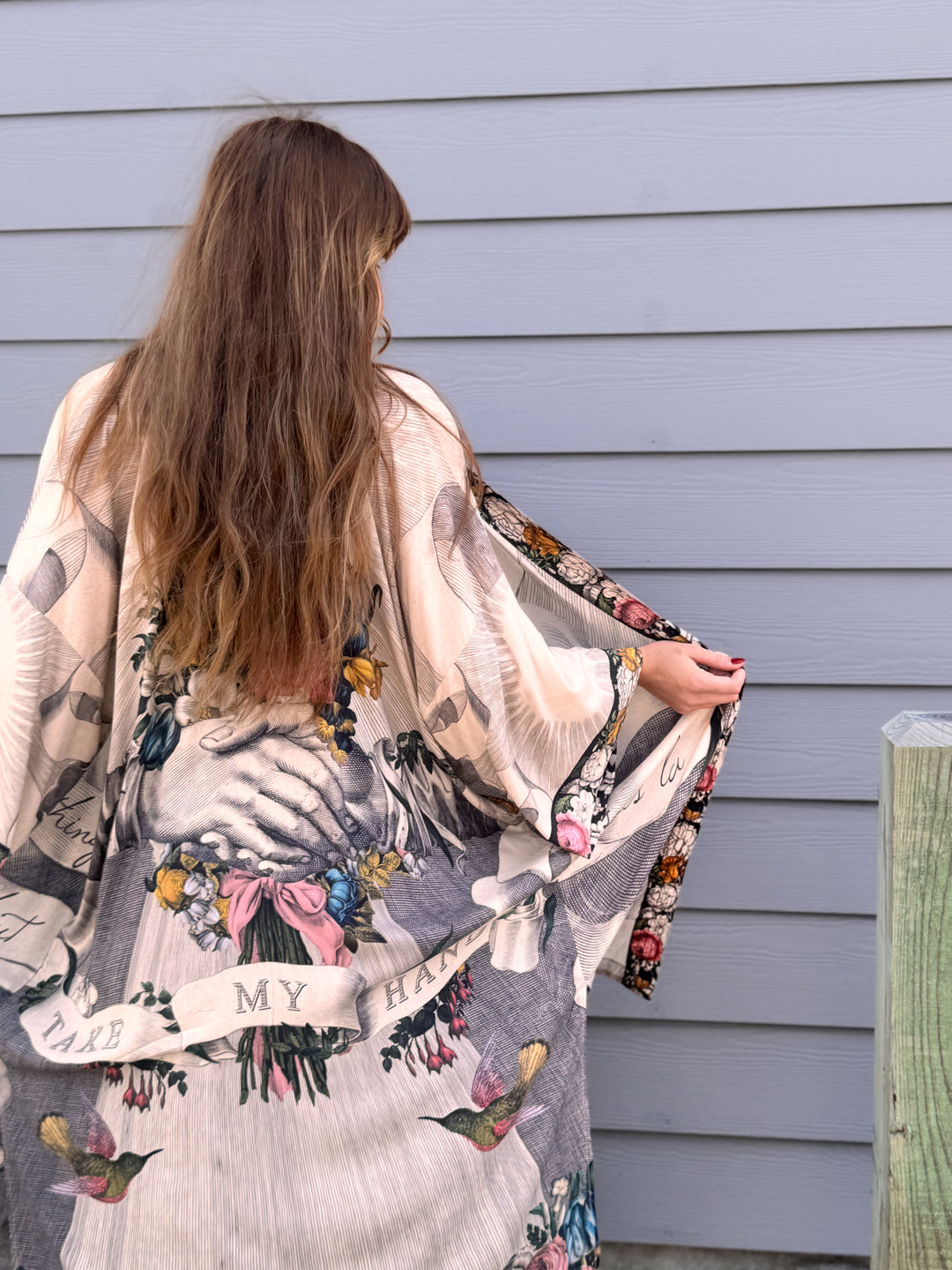 Take My Hand Bamboo Opera Duster Robe