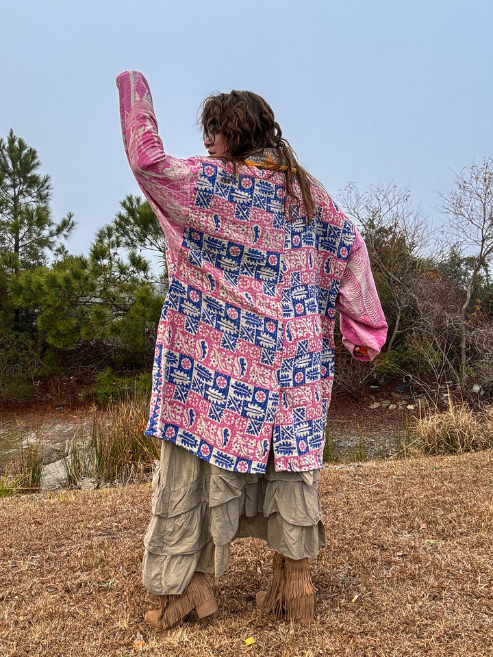 Restart and Fresh - Kantha Blazer OOAK