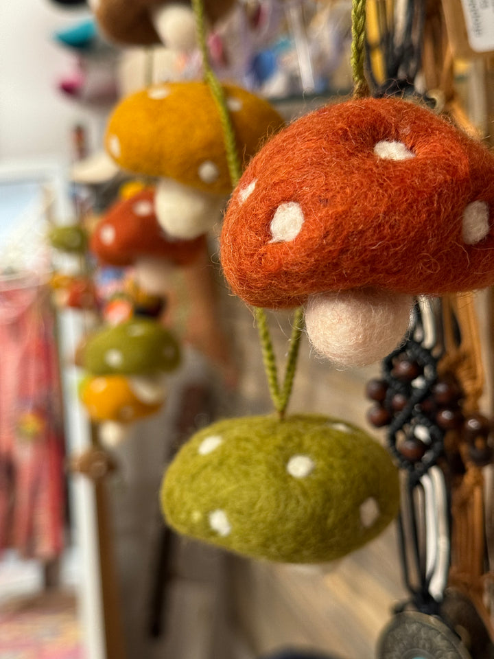 Felt Mushroom Garland
