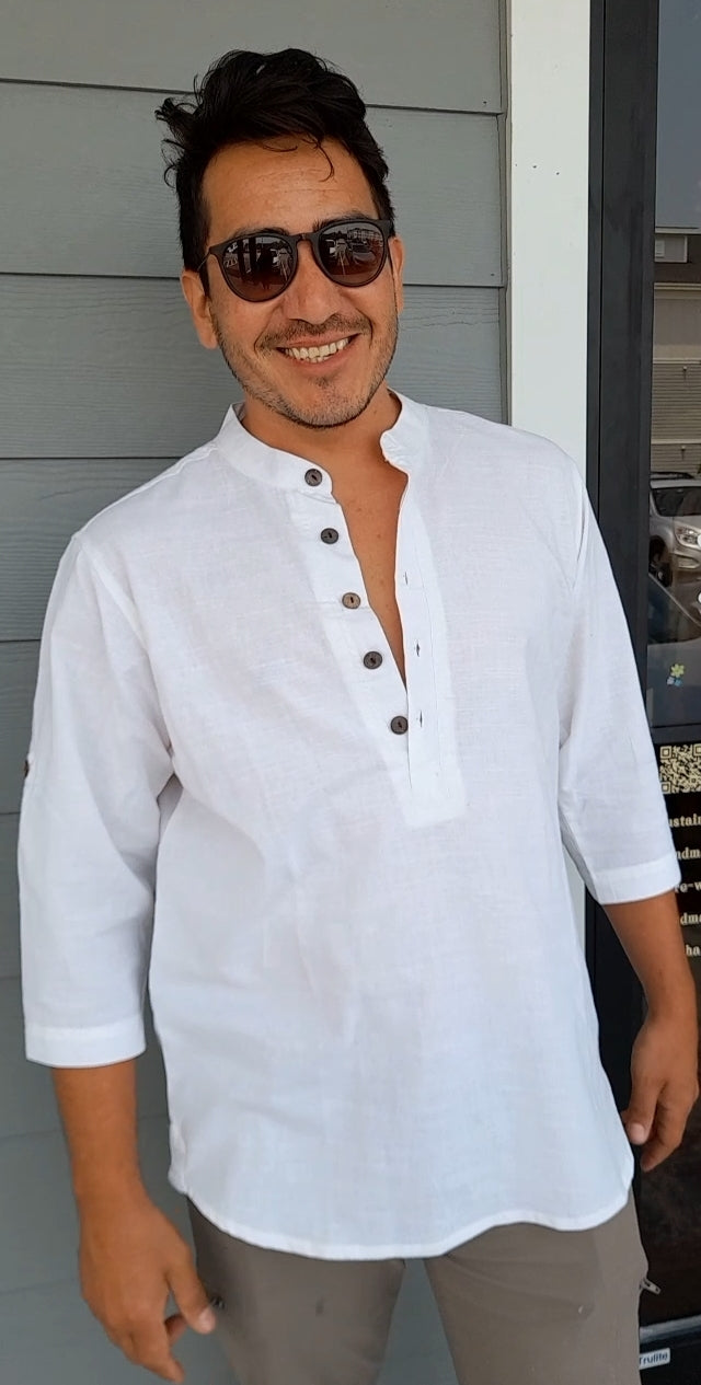 Homespun Henley 3/4 Sleeve Shirt