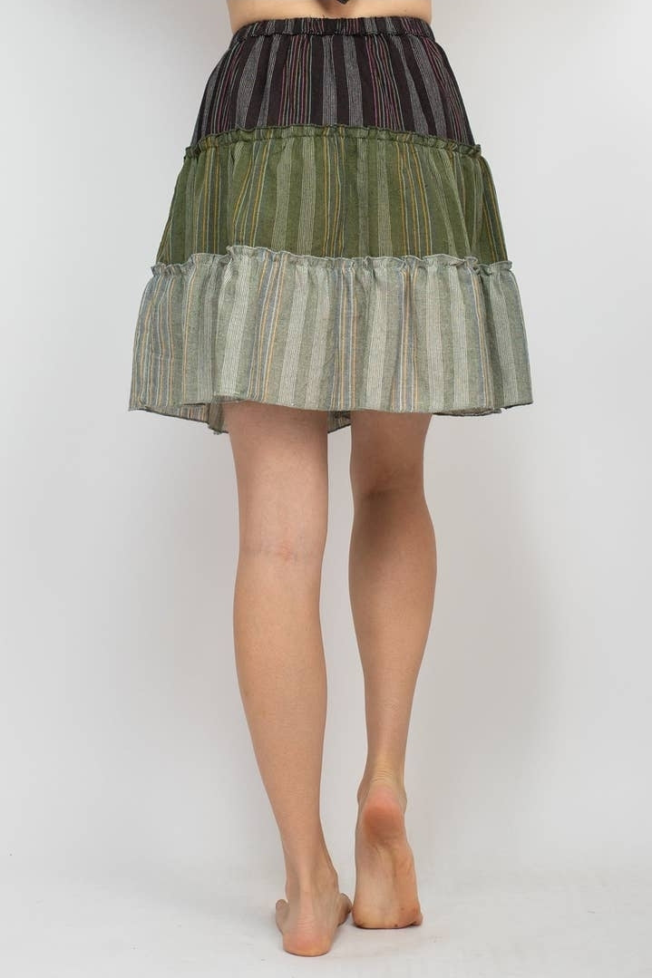Tired Ruffle Mini Skirt