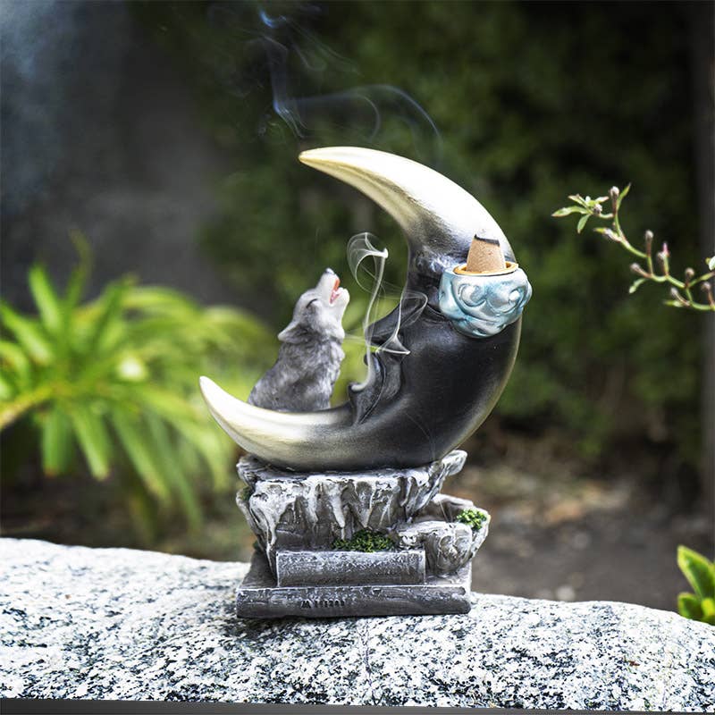 Howling Wolf Backflow Incense Burner