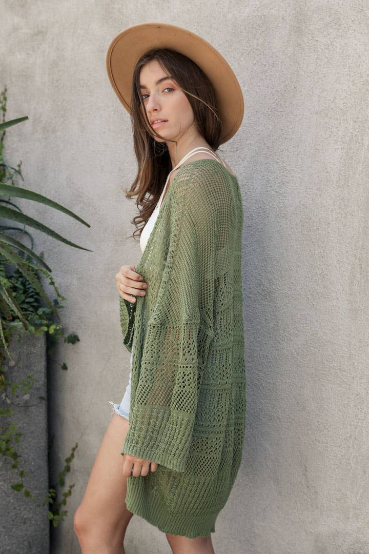 Soft Textured All-Season Cardigan | Elegant Knit Cover-Up