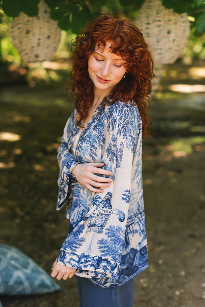 Let The Light In Pixie Duster Bamboo Cropped Kimono