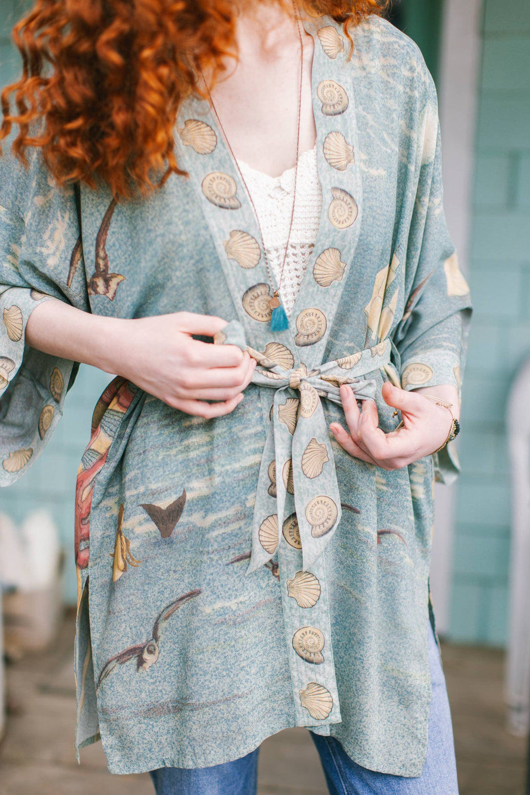 Sunrise Lands Matinée Duster Kimono
