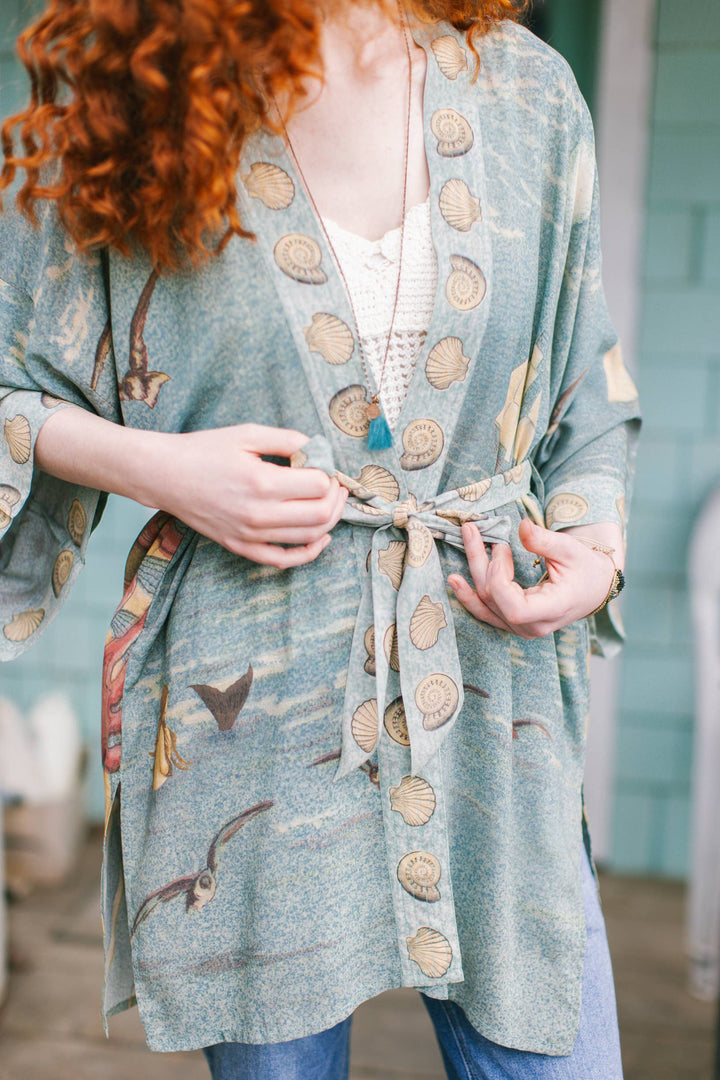 Sunrise Lands Matinée Duster Kimono