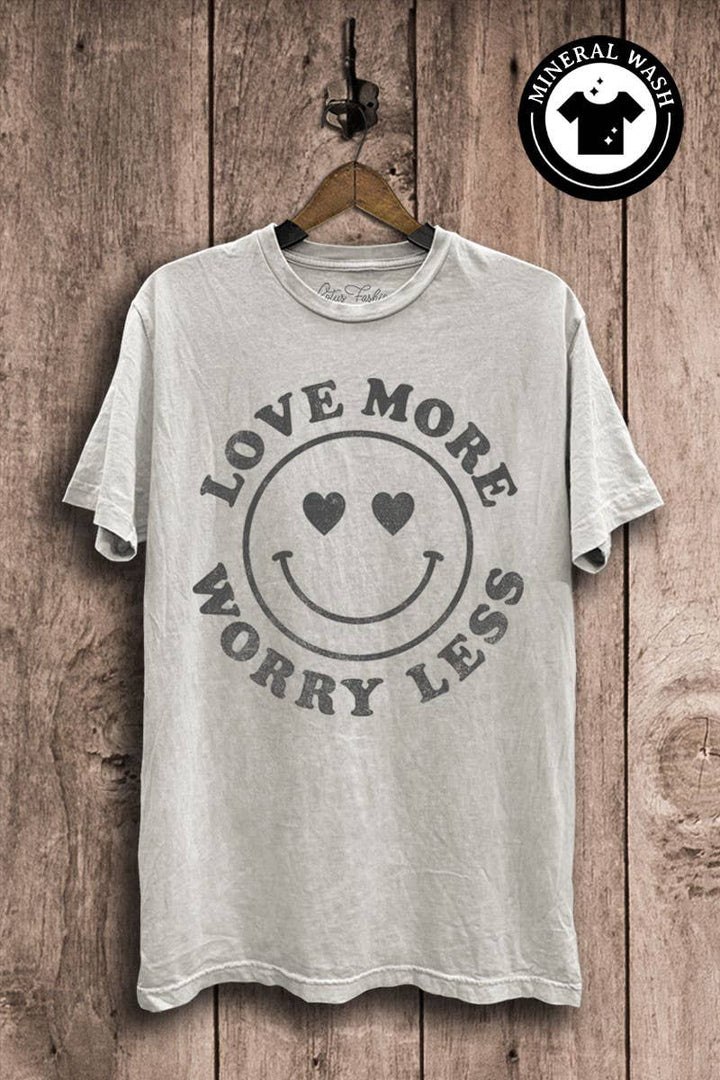 Love More Worry Less Graphic Top