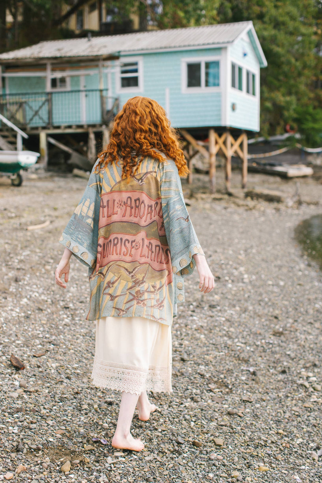 Sunrise Lands Matinée Duster Kimono