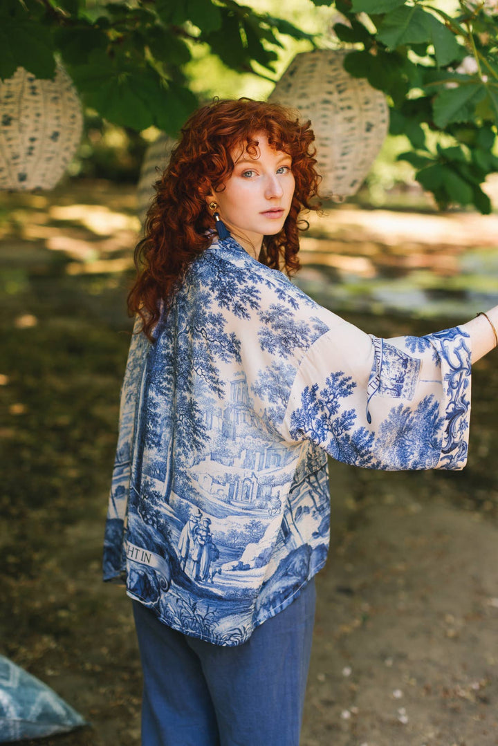 Let The Light In Pixie Duster Bamboo Cropped Kimono