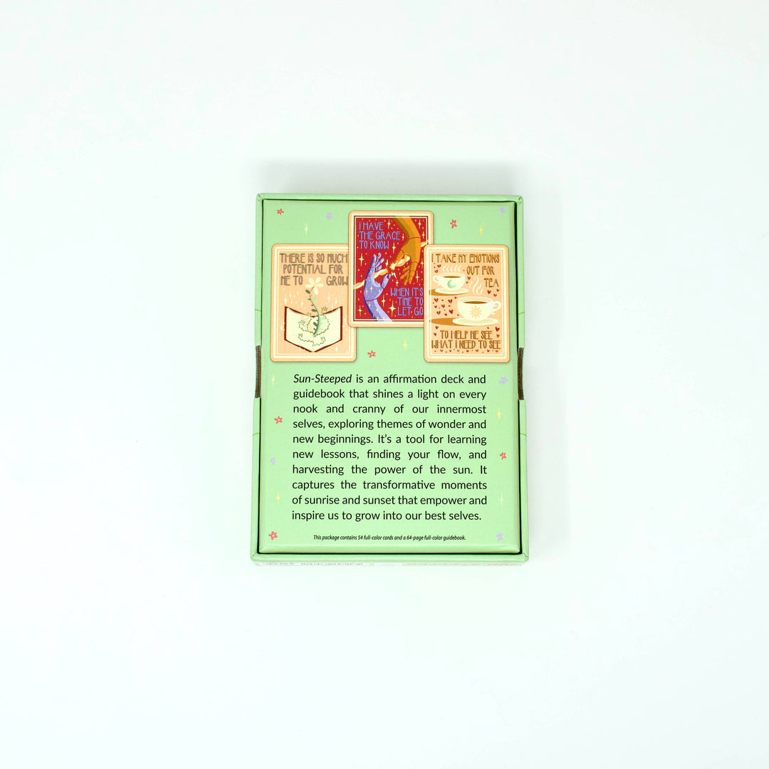 Sun-Steeped: Affirmation Deck: 54 Cards & Guidebook