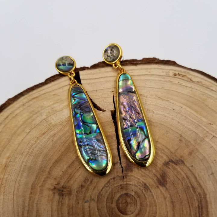 Ocean Abalone Shell Beach Holiday Earrings
